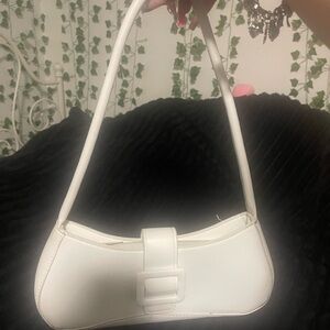 Elegant White Women's Shoulder Bag